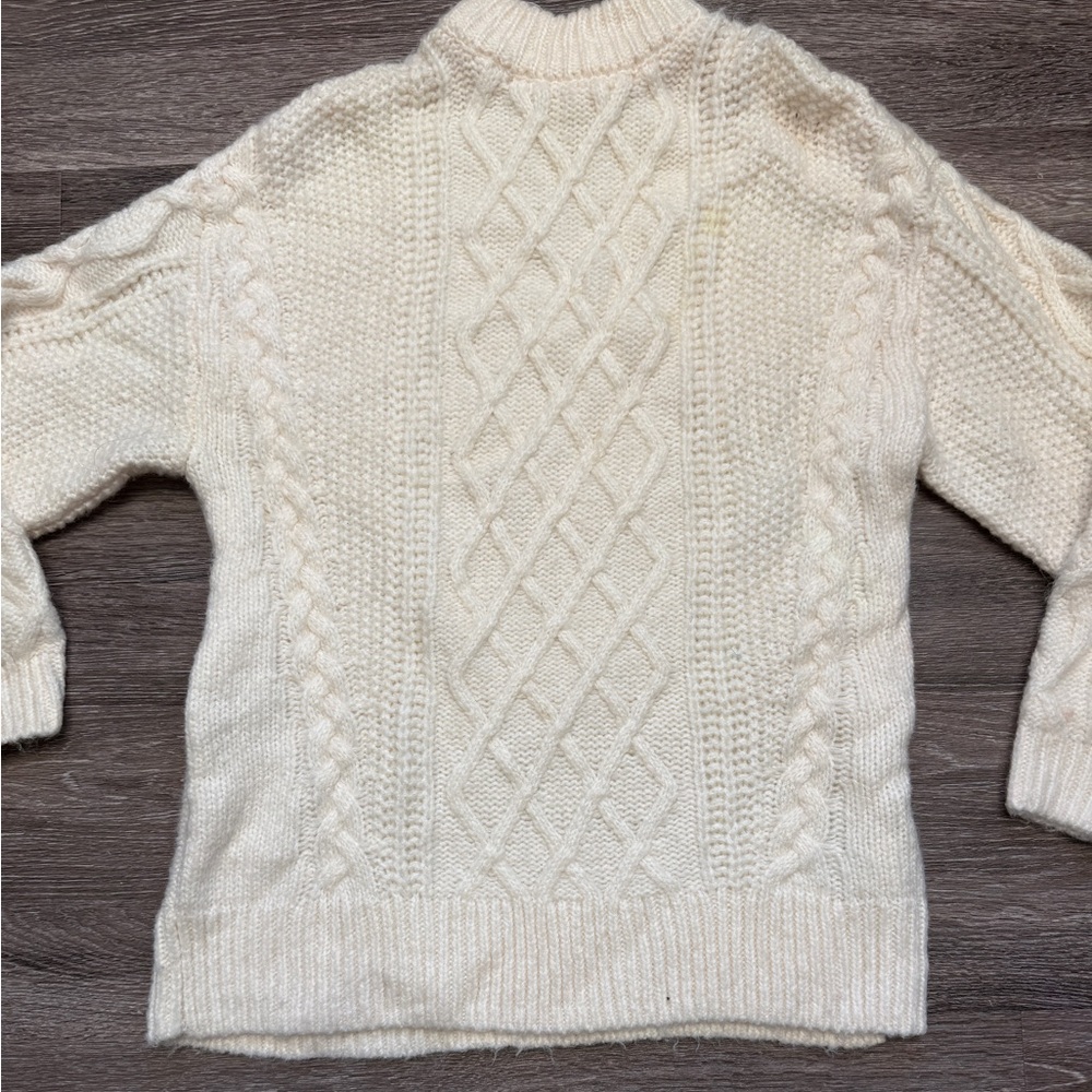 H&M Cream Cable Knit Sweater